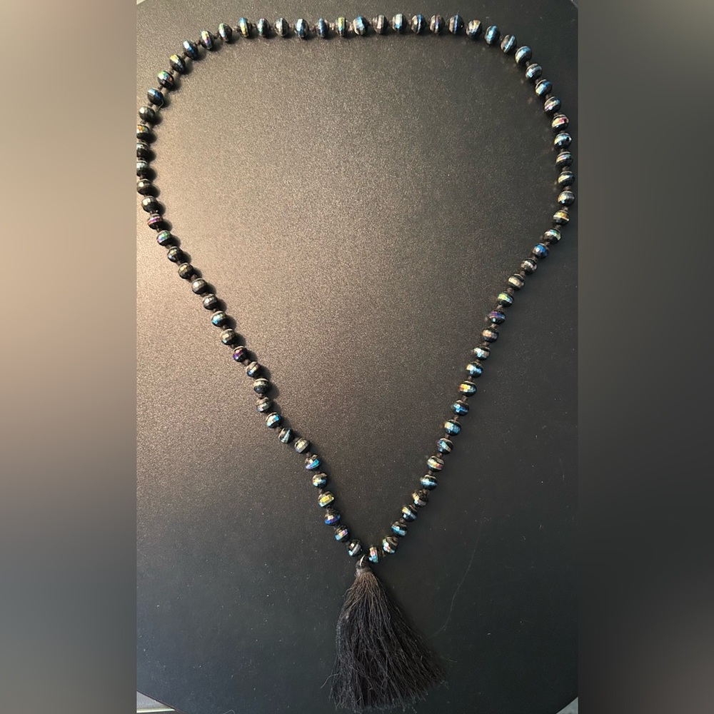 Francesca’s Long Beaded Statement Necklace